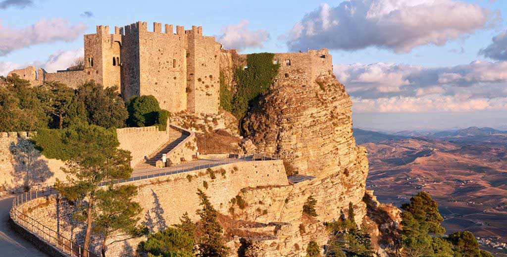 Sicilia occidentale in inverno: castello Erice